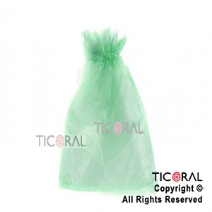 BOLSA ORGANZA 21X13 CM VERDE HS1300-4 x 1